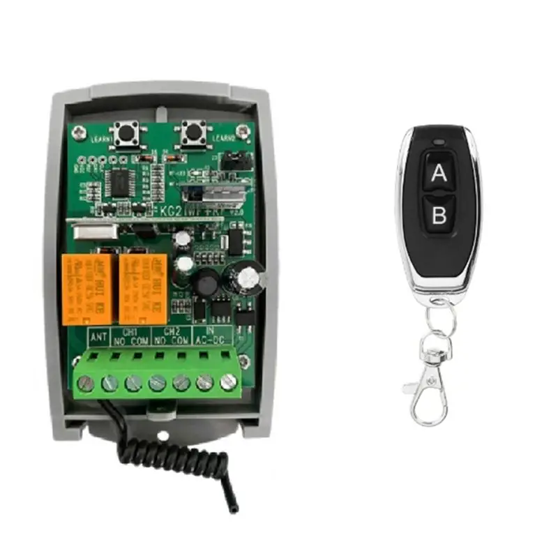 b29c-ガレージドアオープナーコントローラー-2ch-tuya-wifiスマートレシーバー-7-32v-433mhz-ローリングコードリモートコントロール送信機