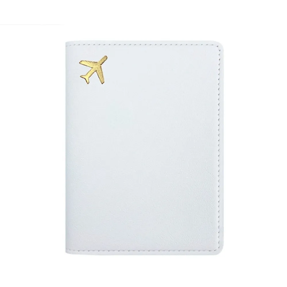 PU Leather Passport Holder Lightweight Waterproof Passport Case Portable Storage Solid Color Passport Protective Cover view 3