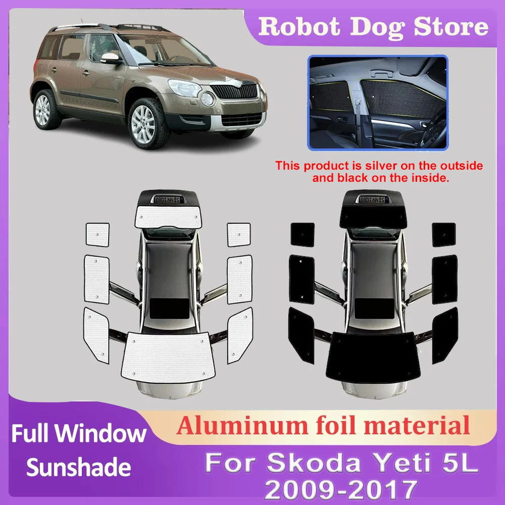 

Sunshades For Skoda Yeti Body Kit 5L 2009-2017 Car Full Window Sun Visors Windshields Curtain Anti-UV Ray Covers Car Accessories