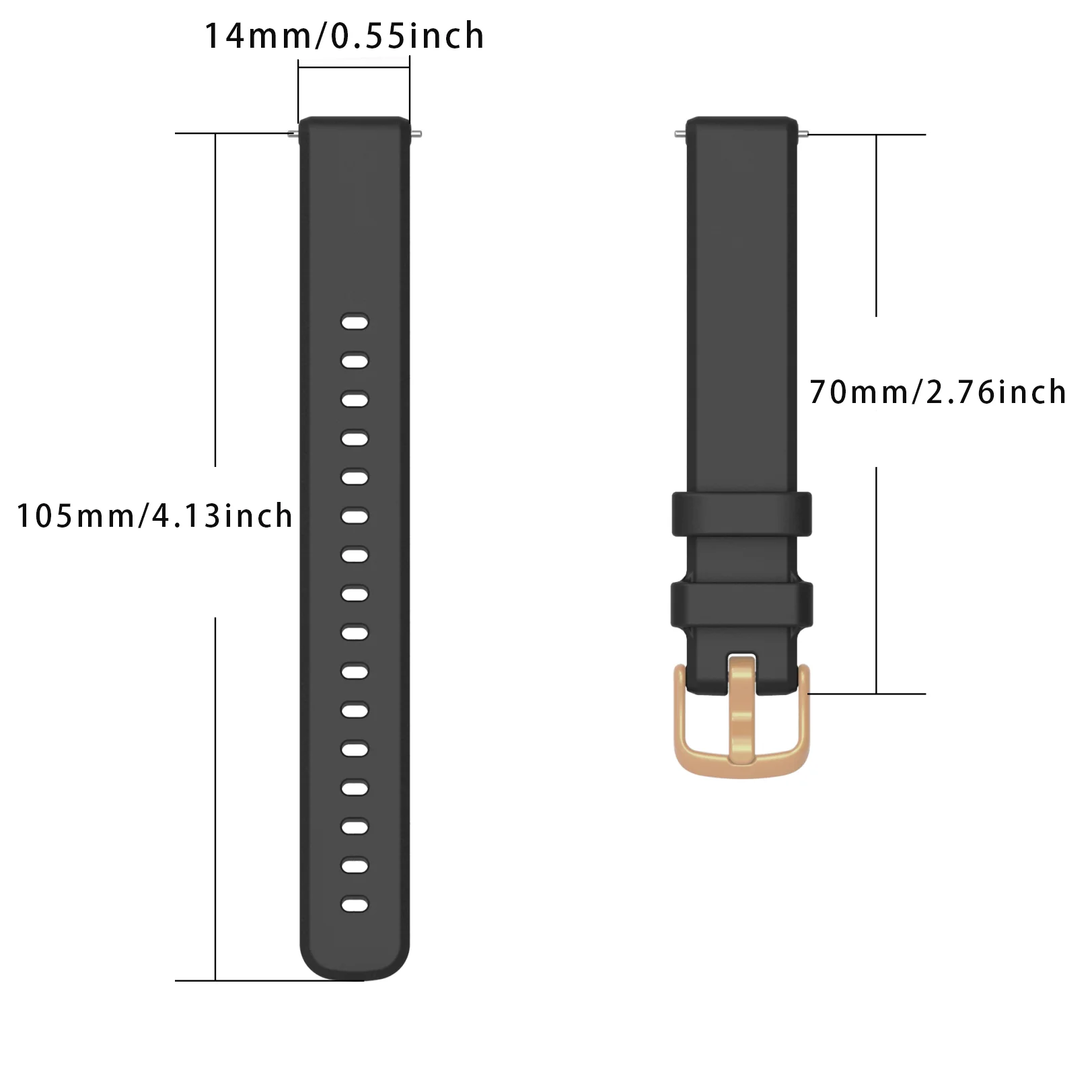 14mm Smart Watch Strap For Garmin Lily 2 Watchband Bracelet Women Soft Silicone Sport Wristband Garmin Lily 2 Watch Accessories