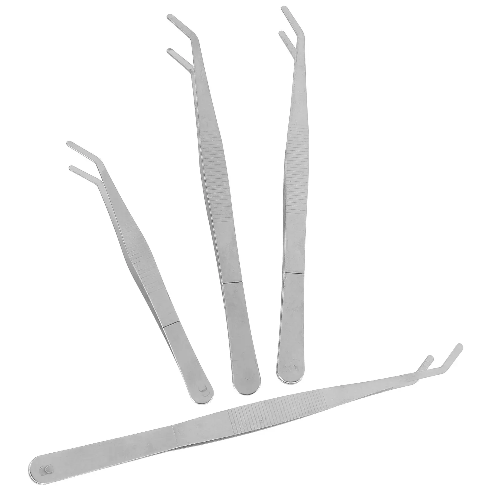 

4pcs Garden Tweezers Heavy Duty Stainless Steel Long Handle Precision Pointed Tools for Succulent Care Planting Crafts