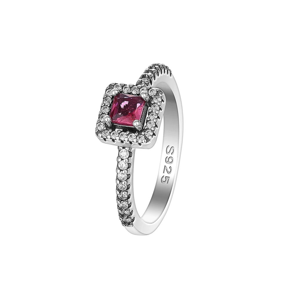 Women's Pink, Blue & Green Cube Ring, Holiday Gift