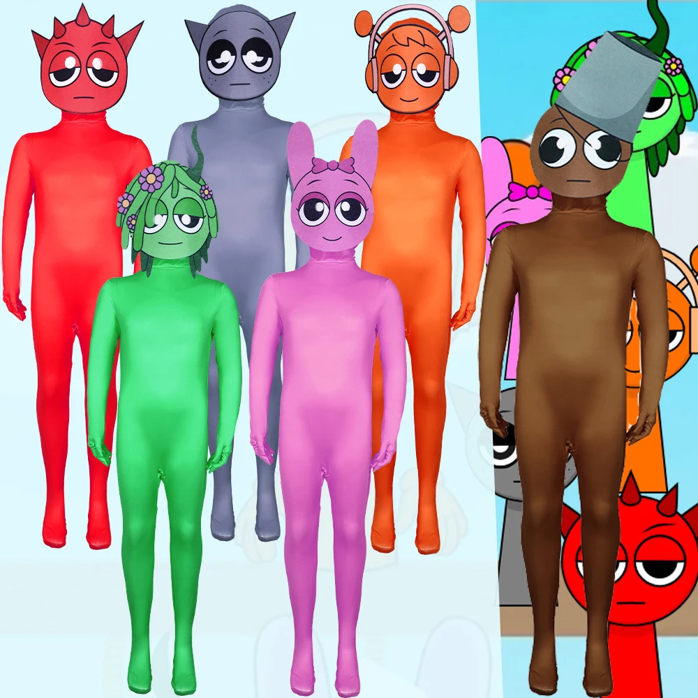 Disfraz de Sprunkis Simon para niños, disfraz de monstruo Vineria, ropa de juego divertida, monos creativos de fiesta de Navidad para adultos, ropa de regalo