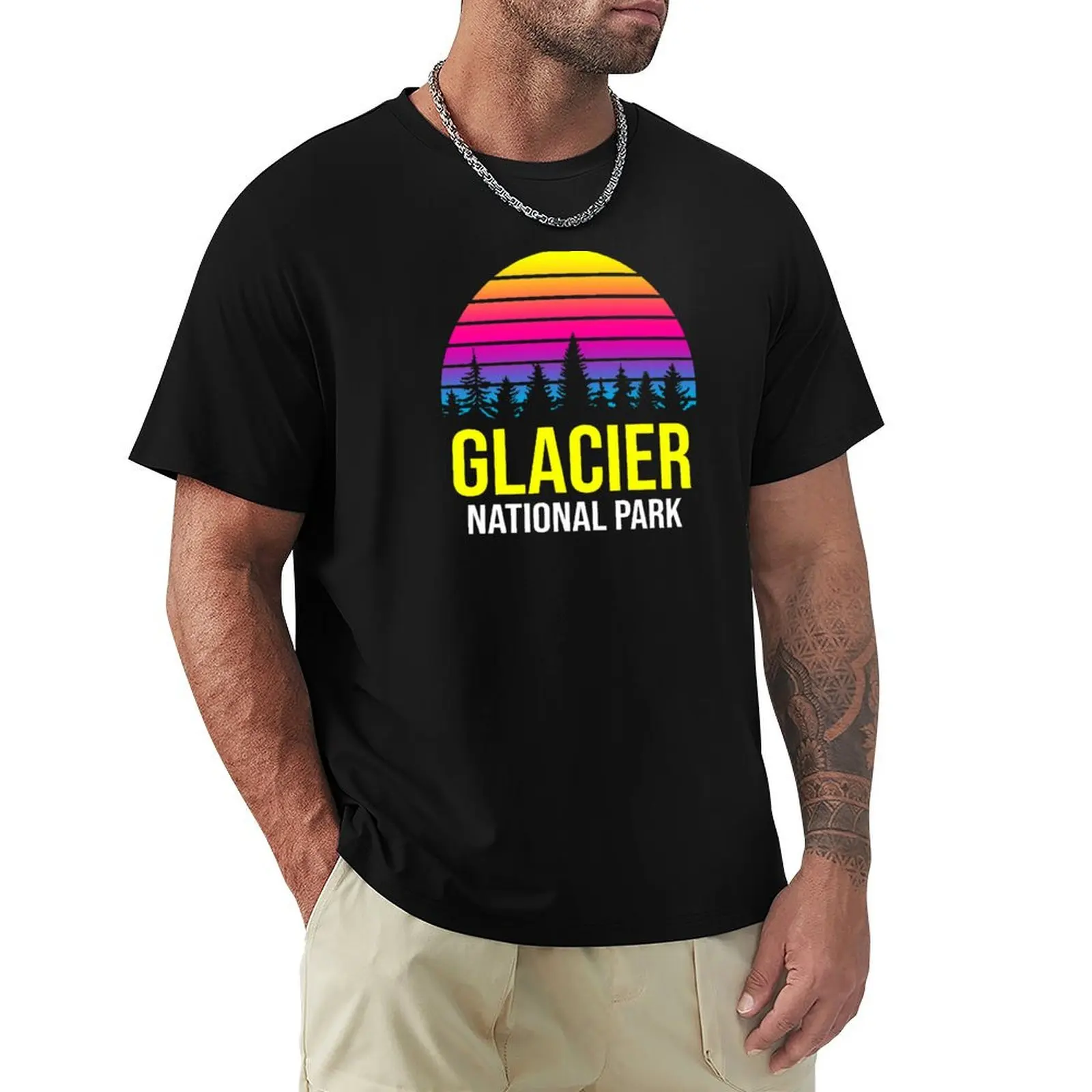 Glacier National Park T-Shirt Plus Size Comfort Fit Tee