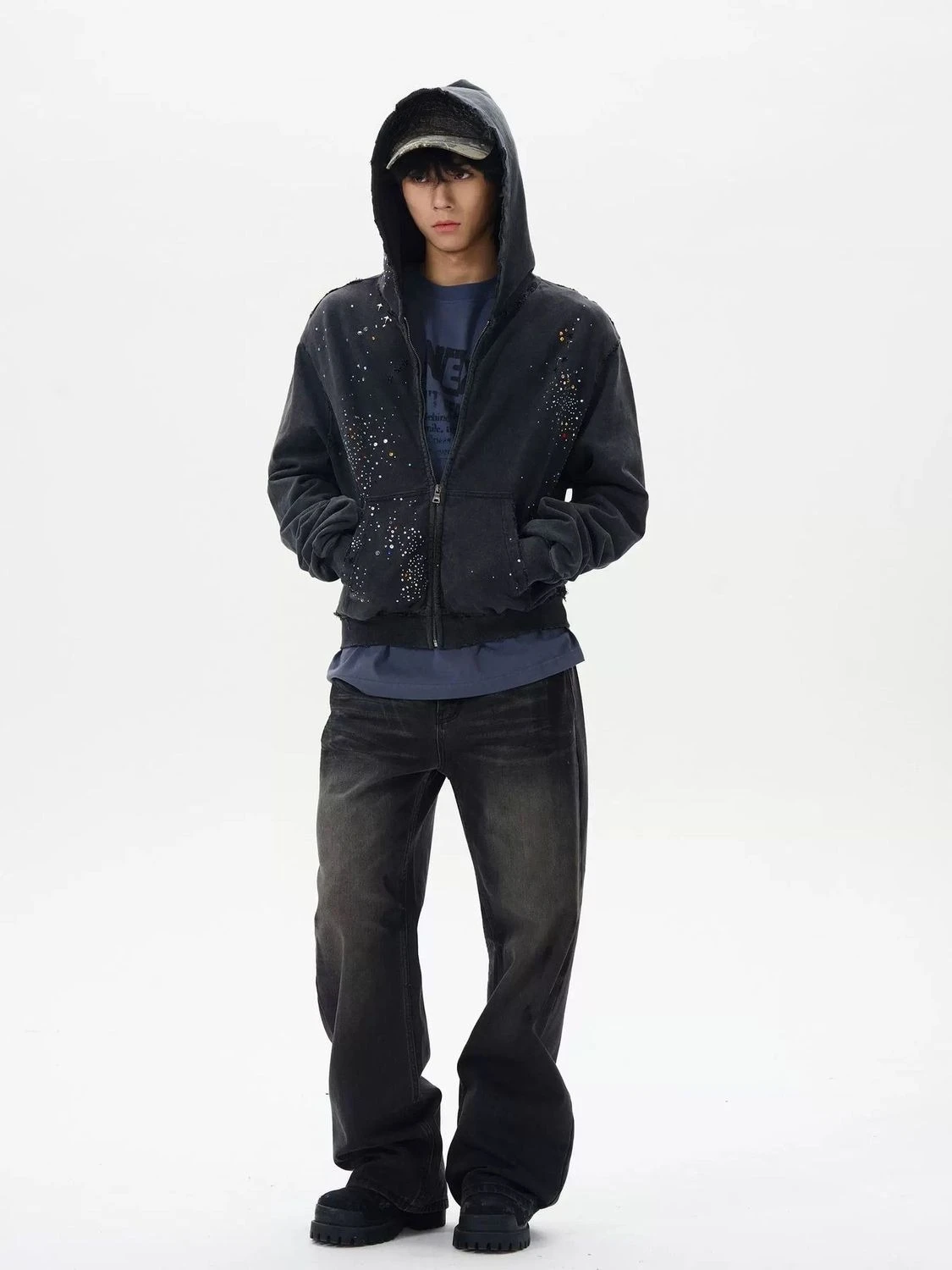 سترات هاراجوكو اليابانية الكلاسيكية للنساء مع قلنسوة وسحاب ملابس خارجية غير رسمية معاطف Y2k قطع علوية Ropa Mujer