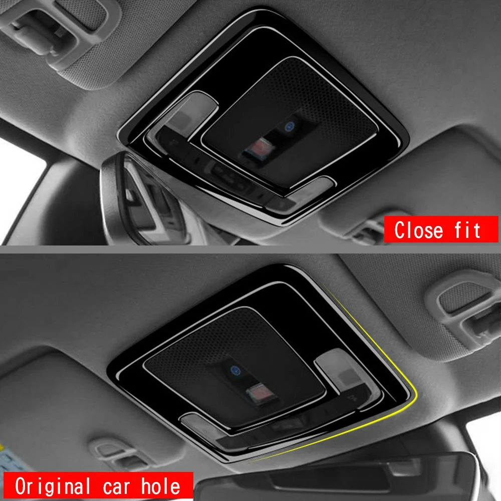 Auto nero lucido interno luce di lettura anteriore copertura della lampada Trim Sticker per Honda Vezel HR-V HRV 2021 2022