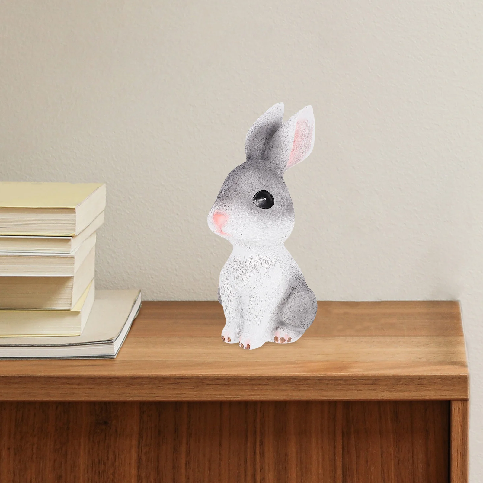 

1Pcs Rabbit Saving Jar Resin Rabbit Adornment Small Size Decorative Desktop Ornament Birthday Gift for Home