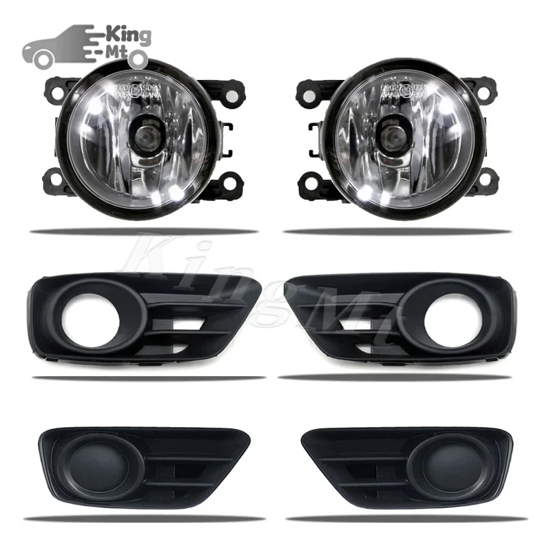 For Honda Greiz 15-20 Car Fog Light Assembly LED/ Halogen Front Bumper Fog Lamp Kit Replacement with Waterproof Housing