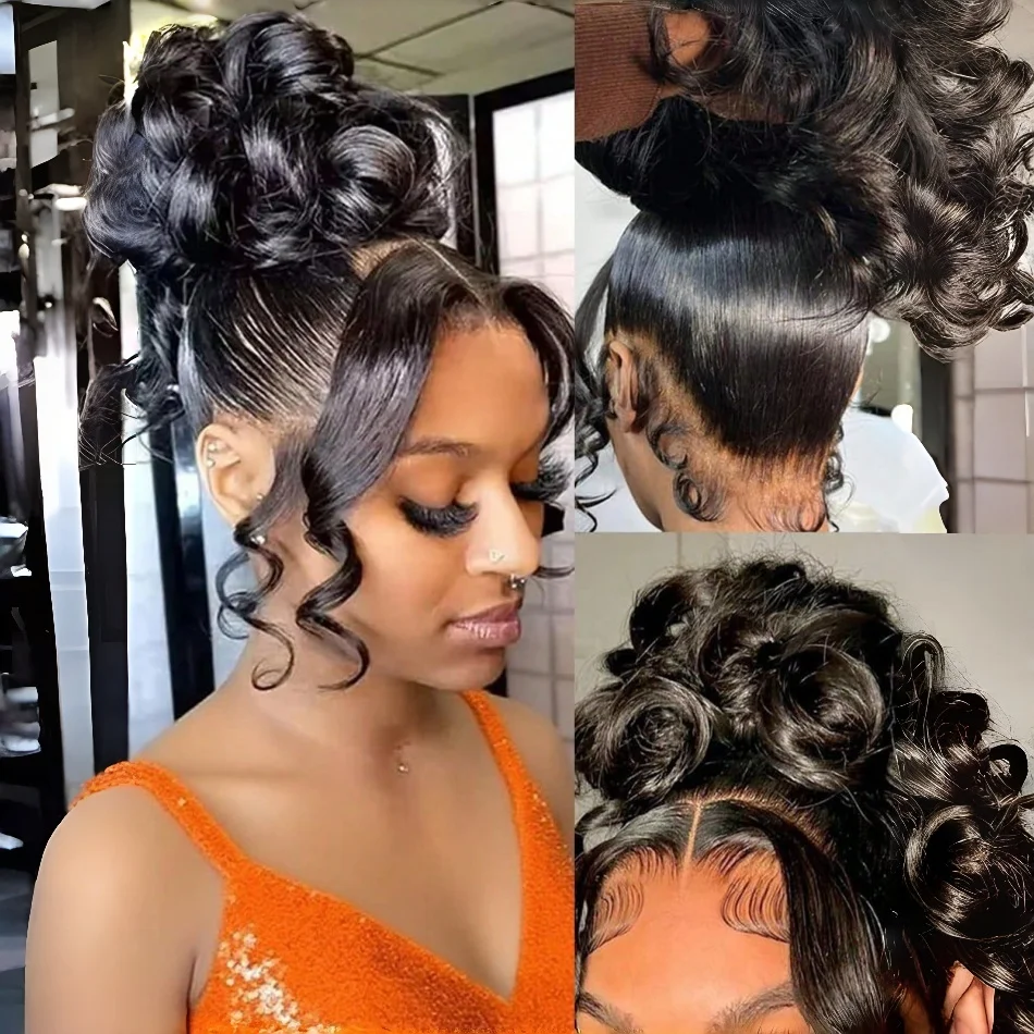 

Парик из натуральных волос Body Wave 360 Full HD с фронтальной кружевной вставкой, предварительно прорезанный, бразильский, для чернокожих женщин, 13X4 13X6, парик из натуральных волос с кружевной вставкой.