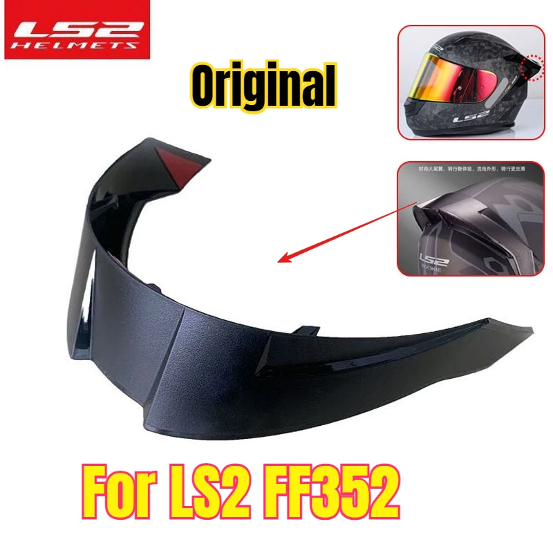 

Hot Helmet Accessories Suitable for LS2 FF352 Large Tail Air Vane Combat Radar Track Spoiler Throttle Modified Tail