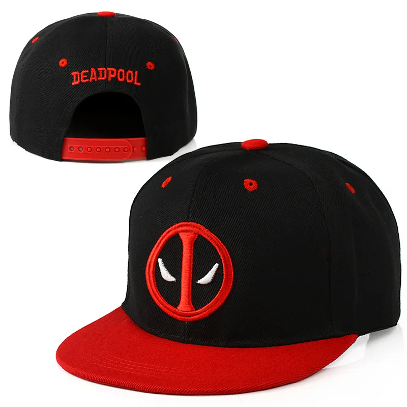 Anime Deadpool Hut Cosplay Wade Winston Wilson Flache Krempe Hut Outdoor Entenschnabel Hut Unisex Hip-Hop Hut Sonnenschutz Hut