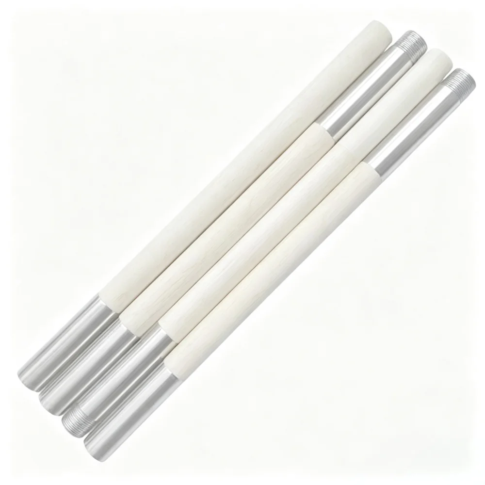 White Wax Wood 4-Section Splicing Shaolin Kung Fu Staff 2.5cm Dia Portable Detachable Martial Arts Wushu Training Bo Stick