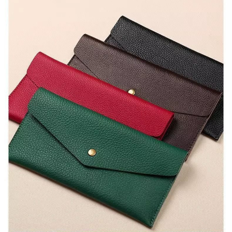  Portable Women's Long Wallet with Hand Strap Phone Organizer Multi-Card Holder Solid Color Fashionable Bags for Daily Travel 