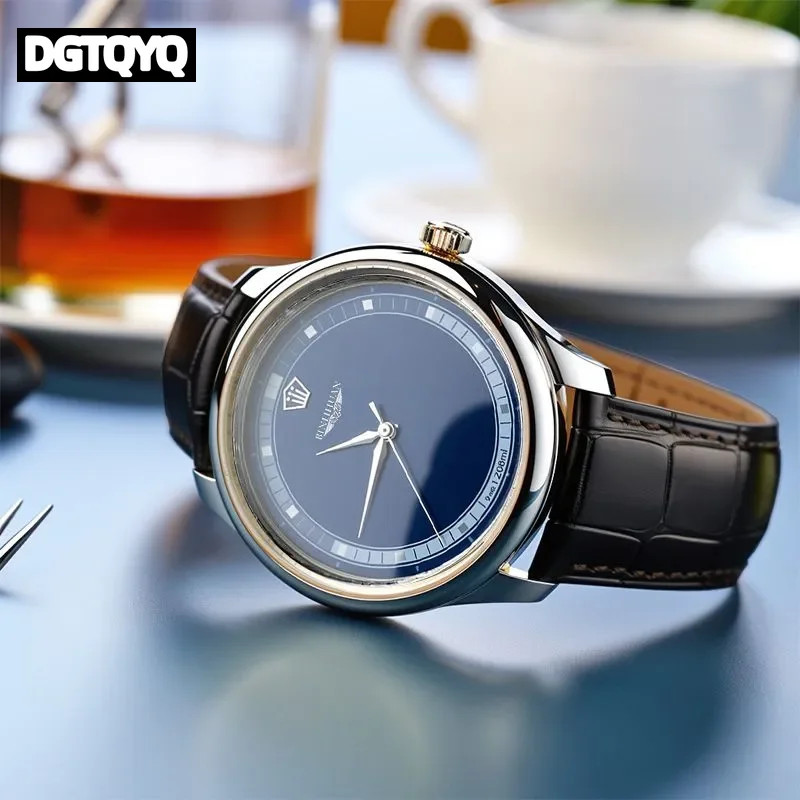 Jam Tangan Kuarsa Pria Bisnis - Luxury Watch Leather Strap ulasan dan harga