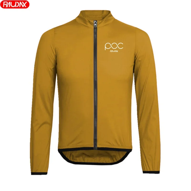 RAUDAX POC2023 New Autumn Unisex Windproof Cycling Long Sleeve Spring MTB Bicycle Waterproof Cycling Top Lightweight Long Sleeve