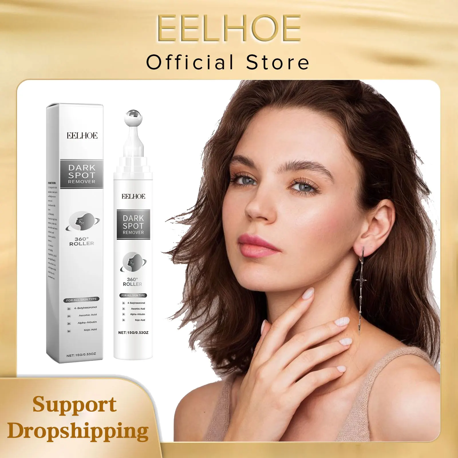 

EELHOE Freckle Remover Cream Vitamin C Kojic Acid Skin Care Products Chloasma Brightening Skin Lightening Face Cream for Sunburn