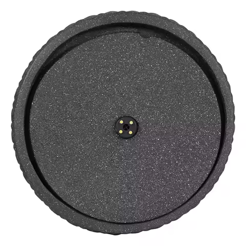 Water Fountain with LED Light Freestanding Fountain Round Stone Waterfall Fountains Modern for Garden Patio Deck Porch