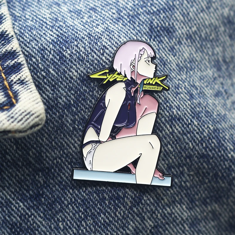 Fashion Punk Game Enamel Pin Cartoon Metal Decorate Badge Lapel Accessories Brooch Collecting