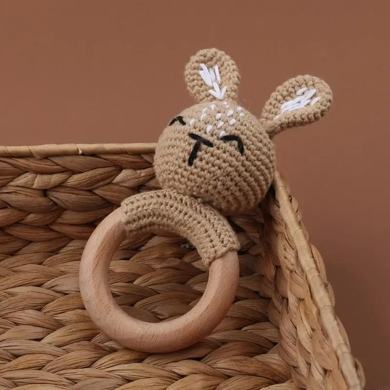 Zahnen Ring -Greifen Spielzeug für Kleinkinder Kindergarten Dekor Spielzeug für Baby -Cartoon