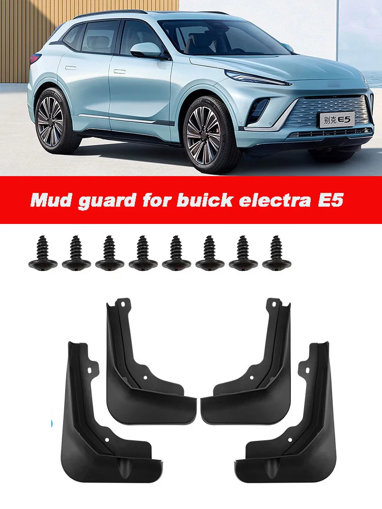 

4 PCS MudFlaps For Buick Electra E5 2023 2024 Mudguards Mud Flaps Splash Guards Front Rear Wheels Fender