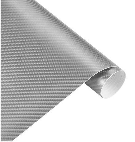 Customized products-1.52mX3m 4D Grey Carbon Fiber Vinyl Film