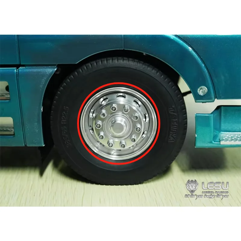 

LESU 1/14 Тягач Tamiya Самосвал из алюминиевого сплава с 10 отверстиями передняя широкая ступица колеса W-2016