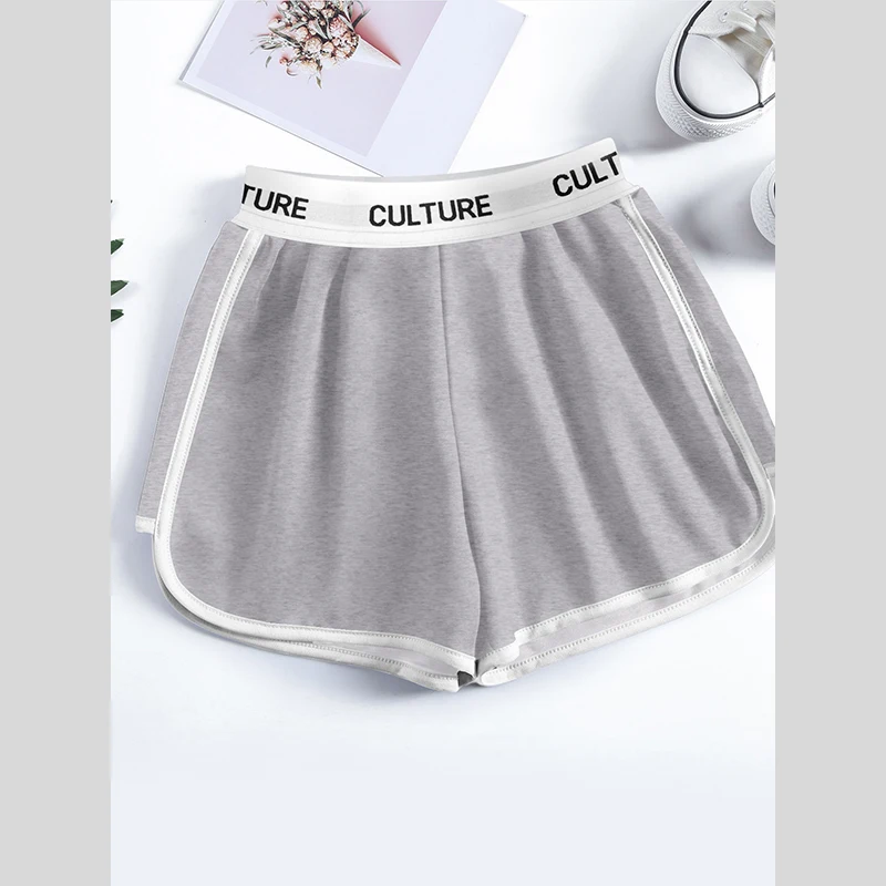 Summer Women's Shorts Casual Pure Ribbon Webbing with Structure Ladies Pants Fashion Female Clothing Slim Sports Wear
