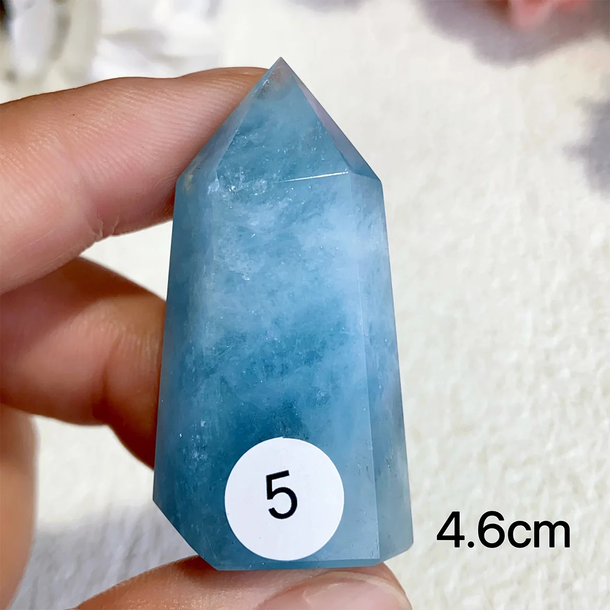 Natural Aquamarine Sapphire  Crystal Tower Exquisite Reiki Crystal Energy Sphere Home Decor Jewelry Gift