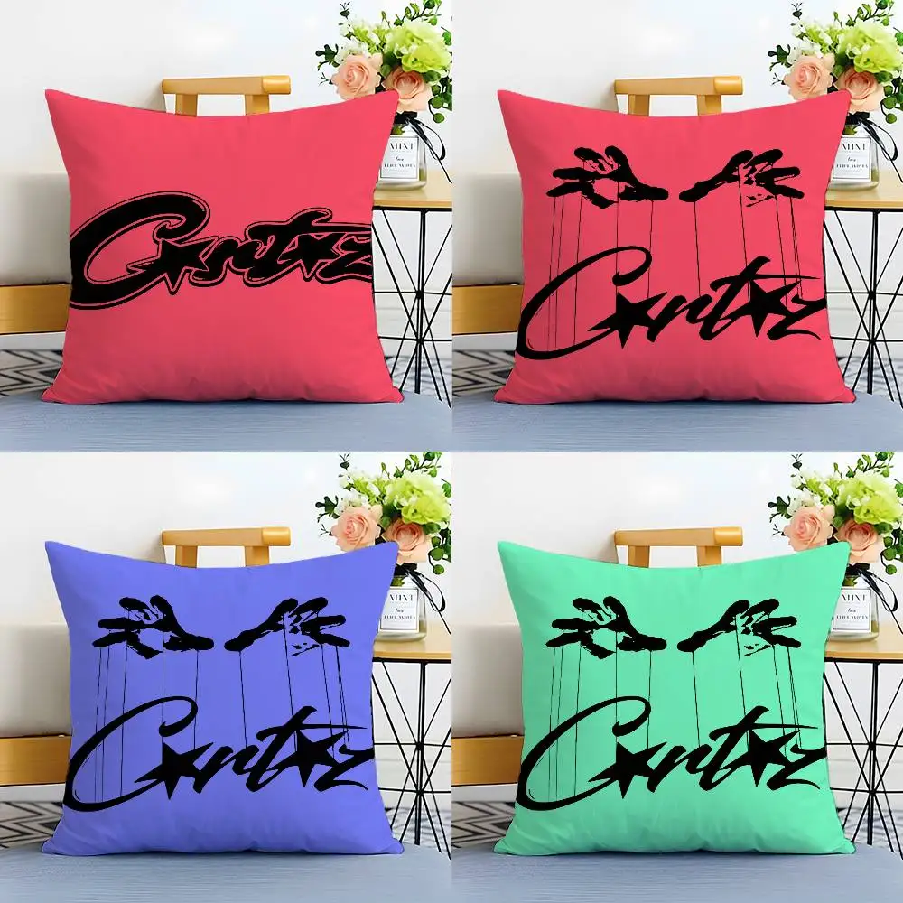 

Luxury C-Corteiz FASHION Pillow Case Anti-dustmite Pillowcase Invisible zipper silky plush Sofa
