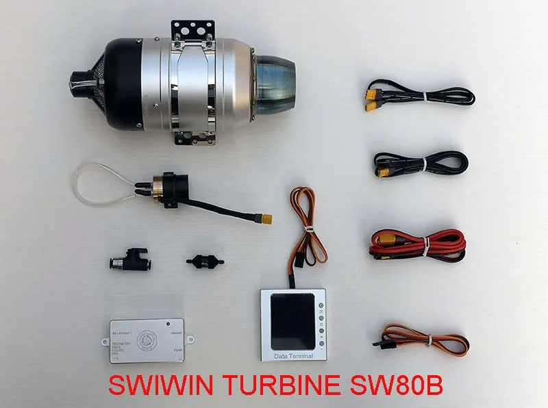 

Xuanyun SW80B turbojet engine 8kg turbojet model aircraft Anjia model