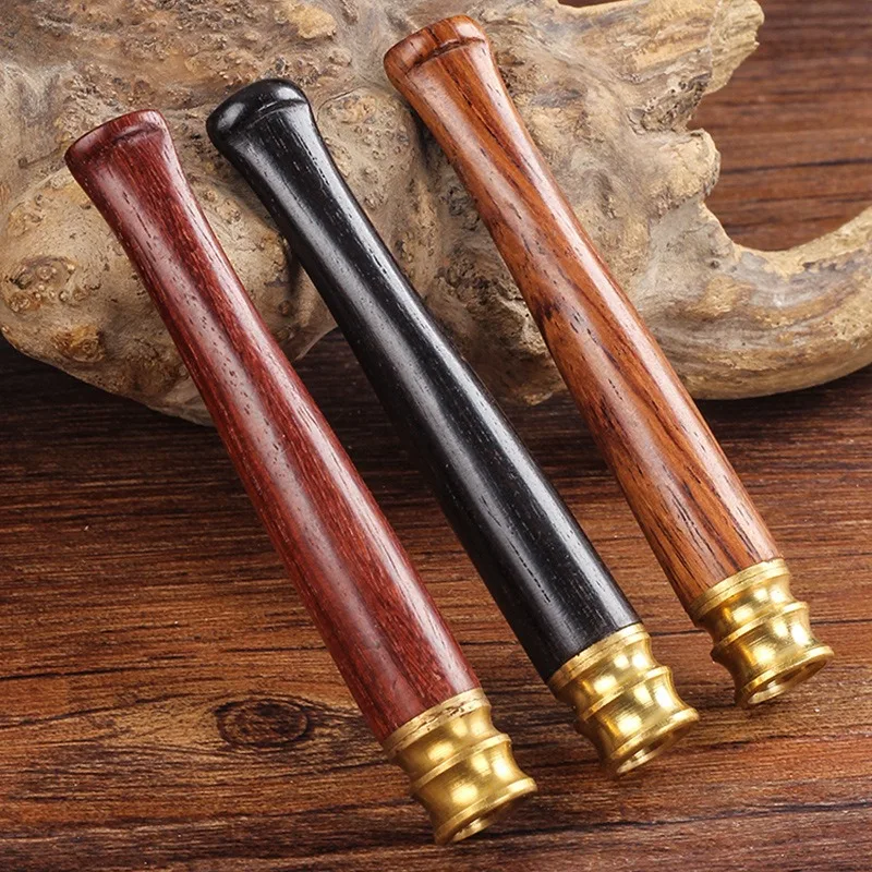 Boquilla para cigarrillos de 73 mm para tubos de cigarrillos gruesos y delgados, el elemento filtrante se puede limpiar, boquilla metálica con filtro para fumar, regalo para hombres