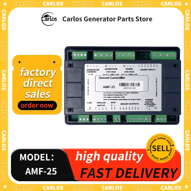 Original InteliLite NT AMF 25 AMF-25  Diesel Generator Set Controller Automatic Stop Control ModuleMonitoring Panel