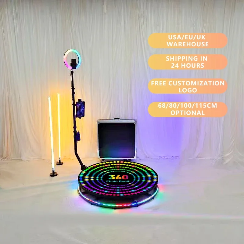 New Selfie 360 Photo Booth Spinning Automatic Video 360 Photo Booth Selfie Machine 360 Photo Booth Selfie Video For Party