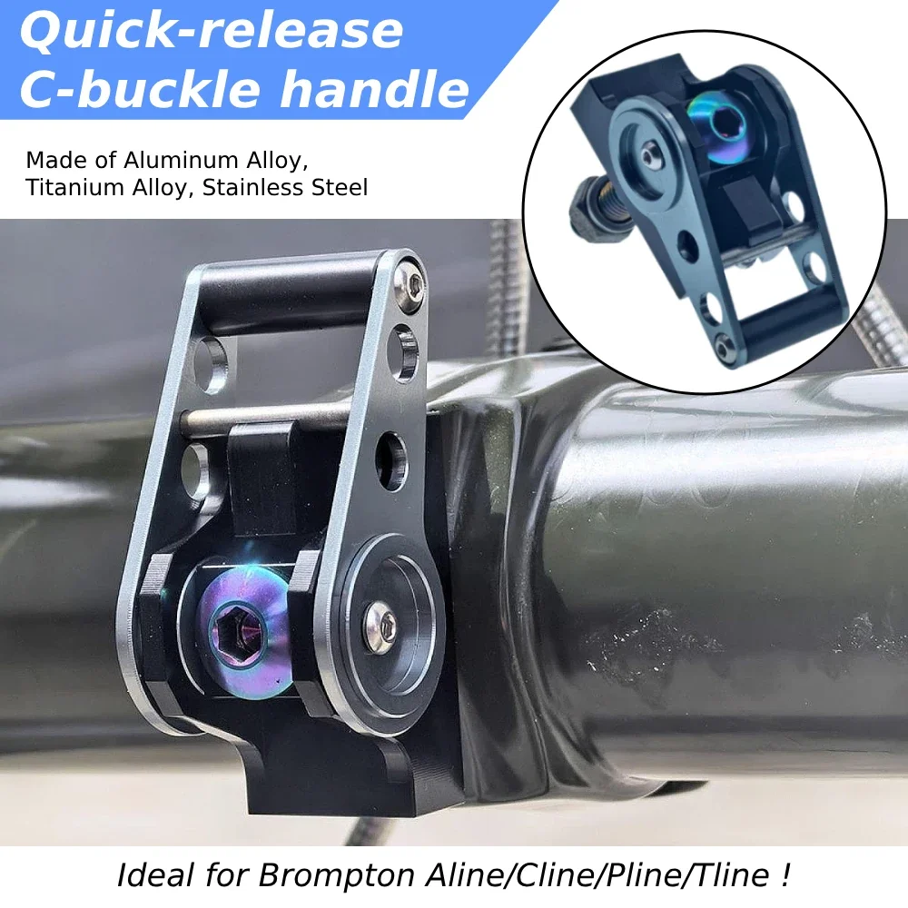 

Folding Bike Buckle Bicycle Parts Cycling Equipment for For Brompton Aline/Cline/Pline/Tline Compatible Engineering C Buckle