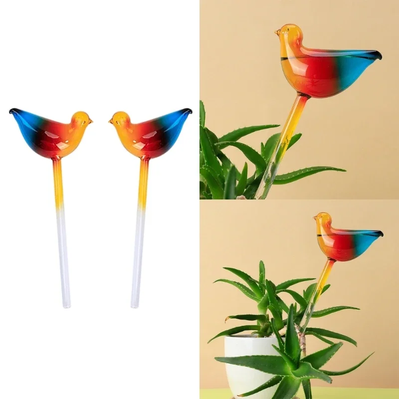 

2PCS Bird Watering Globes Perfect for Busy Plant Enthusiasts Indoor and in the Offices Insert Watering Bulbs