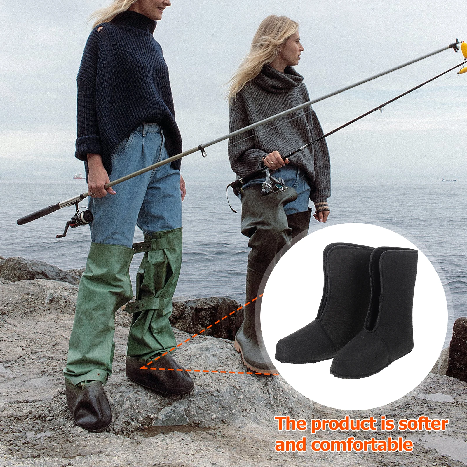 

Warm Boot Lining for Hunting Fishing Boots Lightweight Comfortable Winter Shoes Liner Cover Keeps Feet Warm Outdoor Hiking
