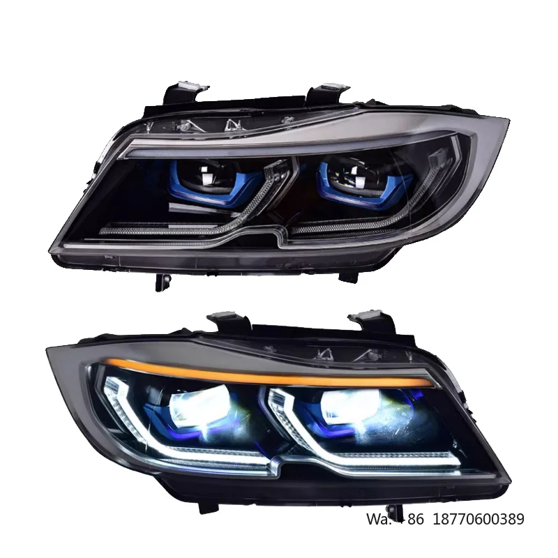 

YU GUANG for BMW E90 335i 330i 325i Durable LED Xenon Headlights Upgrade Laser Style Front Light Lamp 6000k Car Accessories DRL