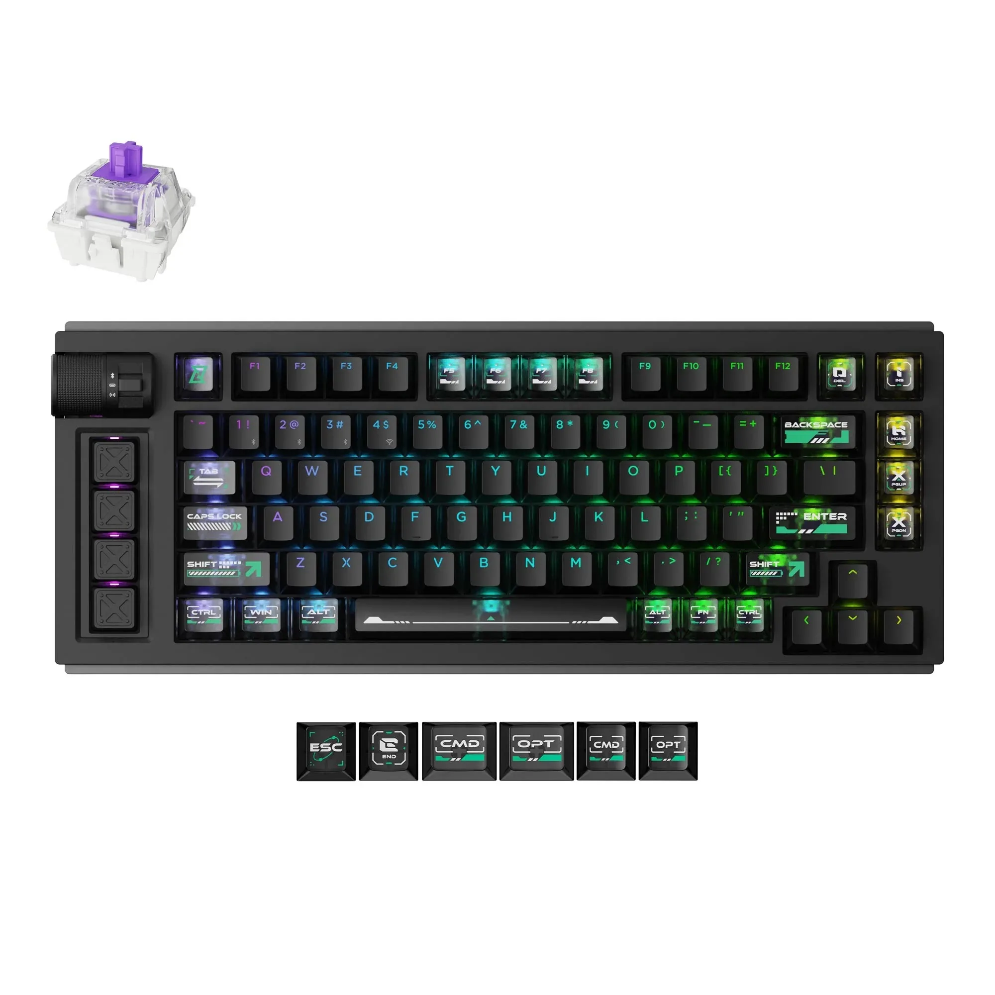 

Lemokey L1 HE Wireless Magnetic Switch Custom Keyboard Magnetic Switches Adjustable Actuation Point Full Aluminum RGB Backlight