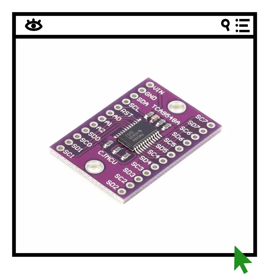 2 шт. TCA9548A 8-канальный модуль расширения IIC, плата разработки I2C-переключателя/с функцией сброса