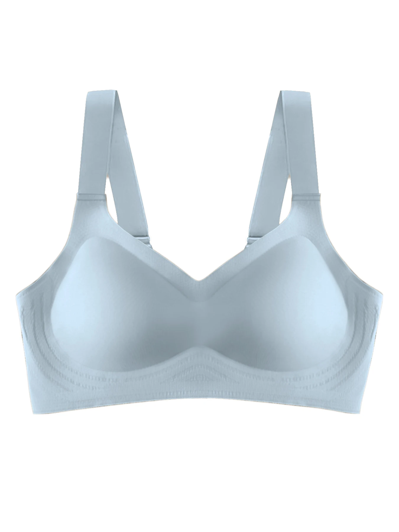 Adjusting bra Underwear solid color back buckle no trace no underwire comfortable high stretch invisible smooth@W46