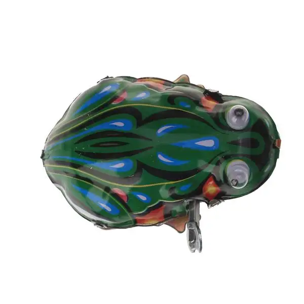 ของเล่นกบกระโดดไขลาน ของเล่นโลหะแบบวินด์อัพย้อนยุคสำหรับเด็กเล่น