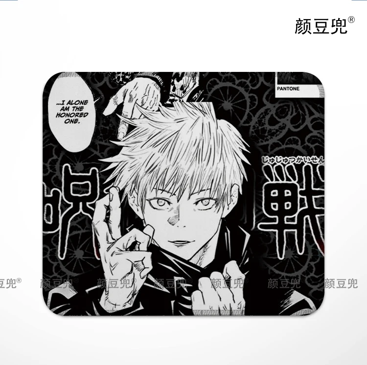 Imagem -06 - Gojo Satoru Jujutsu Kaisen Gaming Mouse Pad Gamer Firma Tastatur Maus Matten Tepich Computador Escola Fosco Fosco