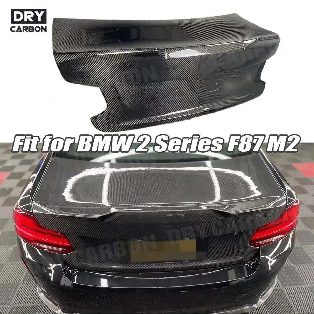 

Car Accessories For BMW F22 F87 M2 M2C Coupe 2015-2019 Carbon Fiber Rear Bumper Trunk Lid Tail Spoiler Decklid Panel Trim