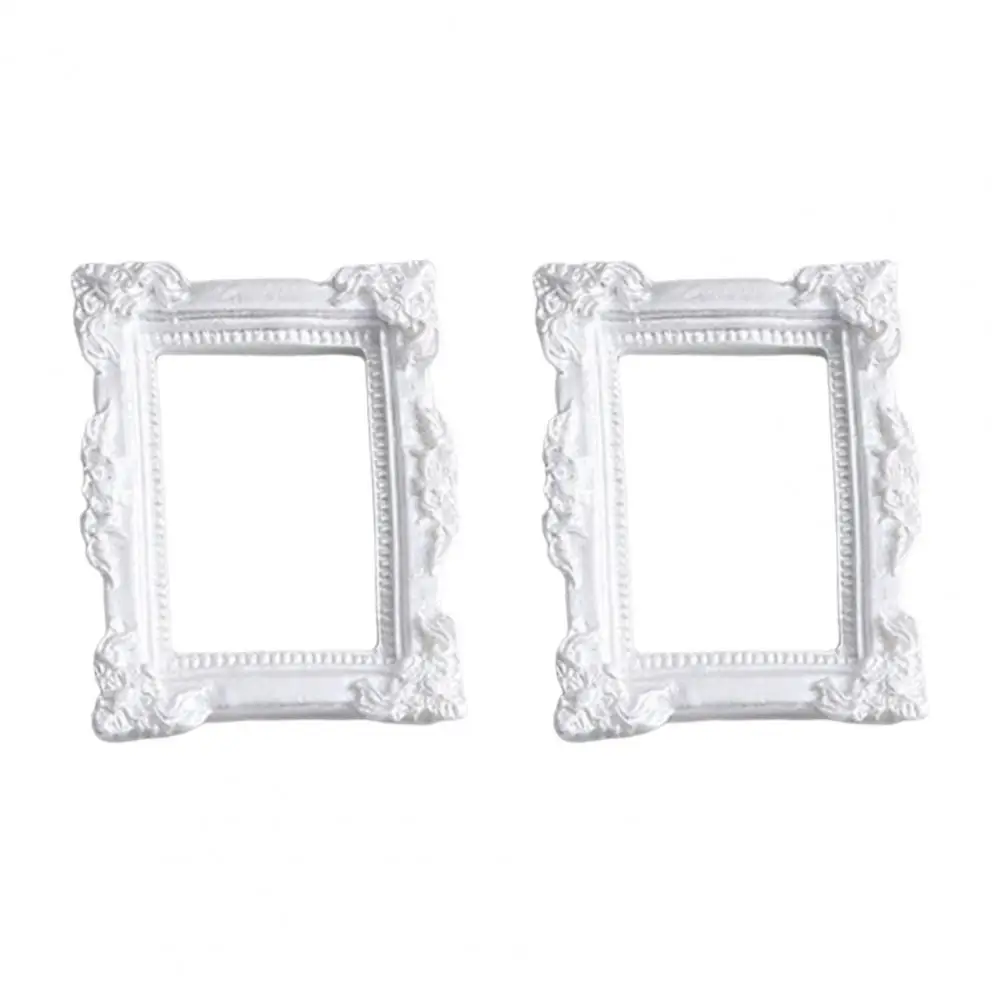 2Pcs Beautiful Durable Retro Photo Frames Vintage Retro Photo Frames Earrings Necklace Jewelry Photography Prop Decorative