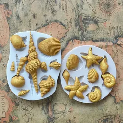 Various Shell Silicone Molds Kitchen Resin Baking Tools DIY Cake Pastries  Chocolate Desserts Decorative Products