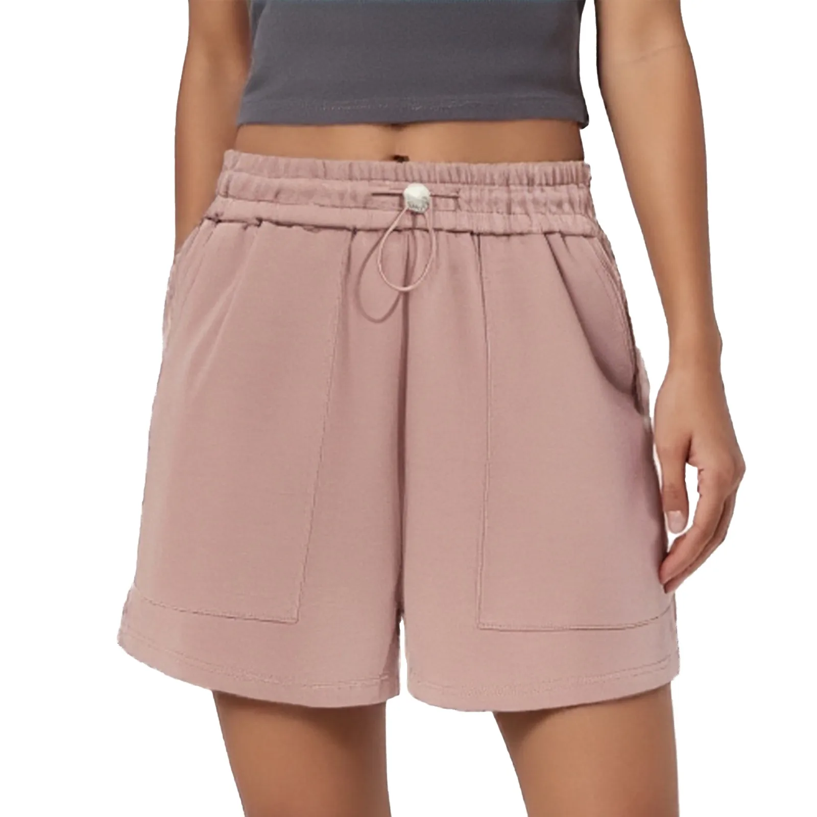 

Women's Summer Athletic Shorts Comfort Fit Elastic Waistband Casual Shorts With Pockets Loose Fitting Elastic Shorts For Women