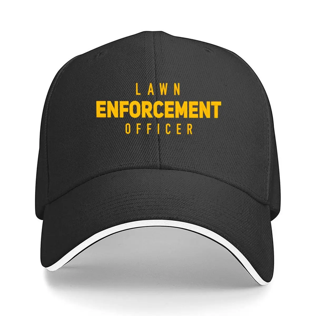 Lawn Enforcement Officer Typography Hip Hop hat Fashion Outdoor Sports Sandwich Baseball Cap