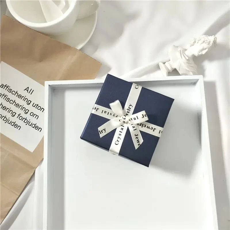 1Pc Letter Bow Jewelry Box Necklace Earrings Ring Valentine\'s Day Gift Box Elegant Upscale Display Storage Package Supplies