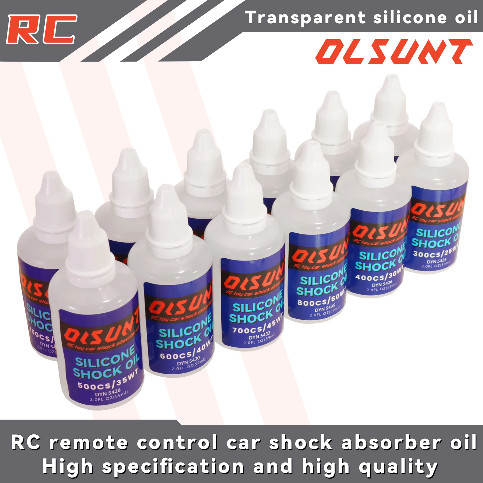 59ml 10WT~160WT Shock Absorber Oil Differential Oil Lubricant for RC Remote Control Model Crawler Car Buggy Truck