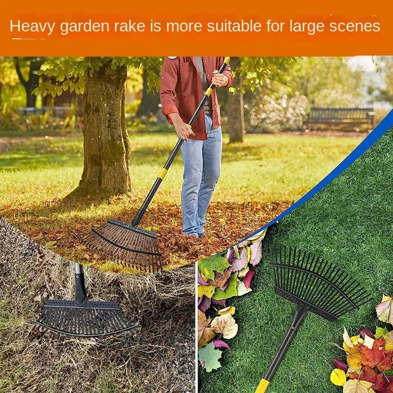 

Multi-purpose deciduous rake, dead leaf grass rake, gardening tools, high-quality steel, durable labor-saving tools